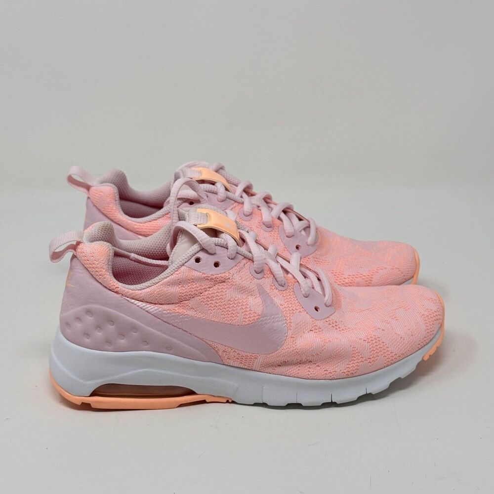 Nike Air Max Motion Low ENG Shoes Sneakers Womens 6 Prism Pink Mesh Lace Running